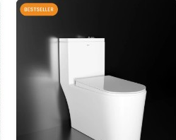 Slim One-Piece Western Commode