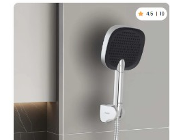 Black Multiflow Hand Shower