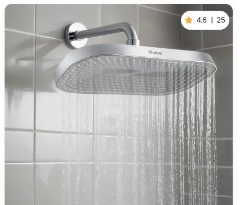 Chrome Overhead Rain Shower